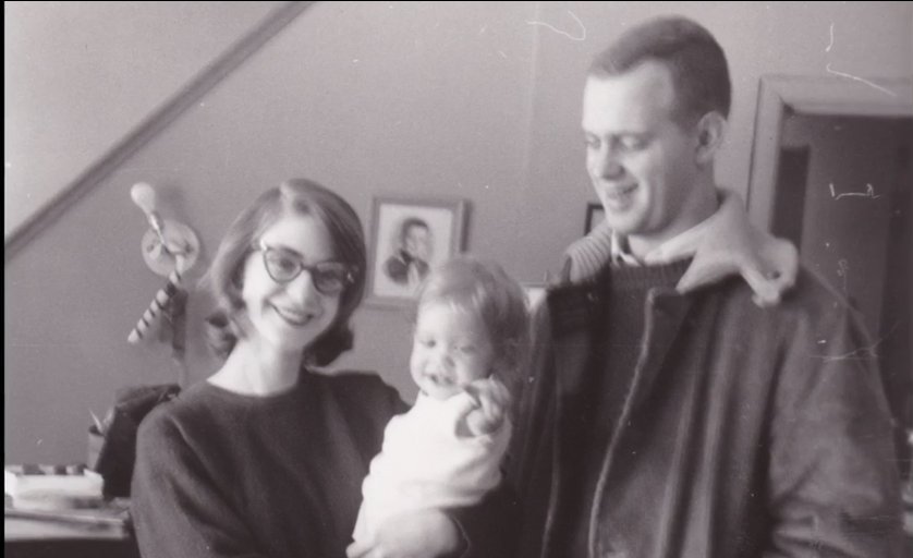 Margaret Hamilton con su marido y su hija.