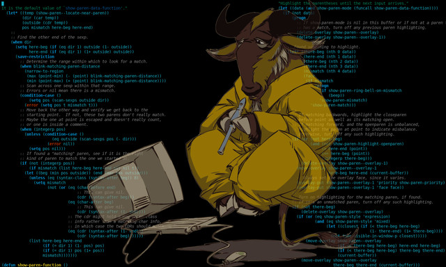 Gnu flotando sobre código - Imagen de B-lenos