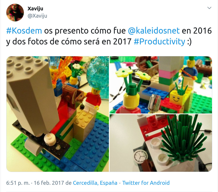 Usando los LEGO en una dinámica