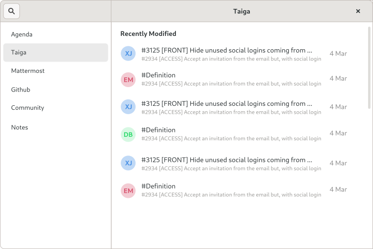 Kpadd, Xavi's personal work dashboard