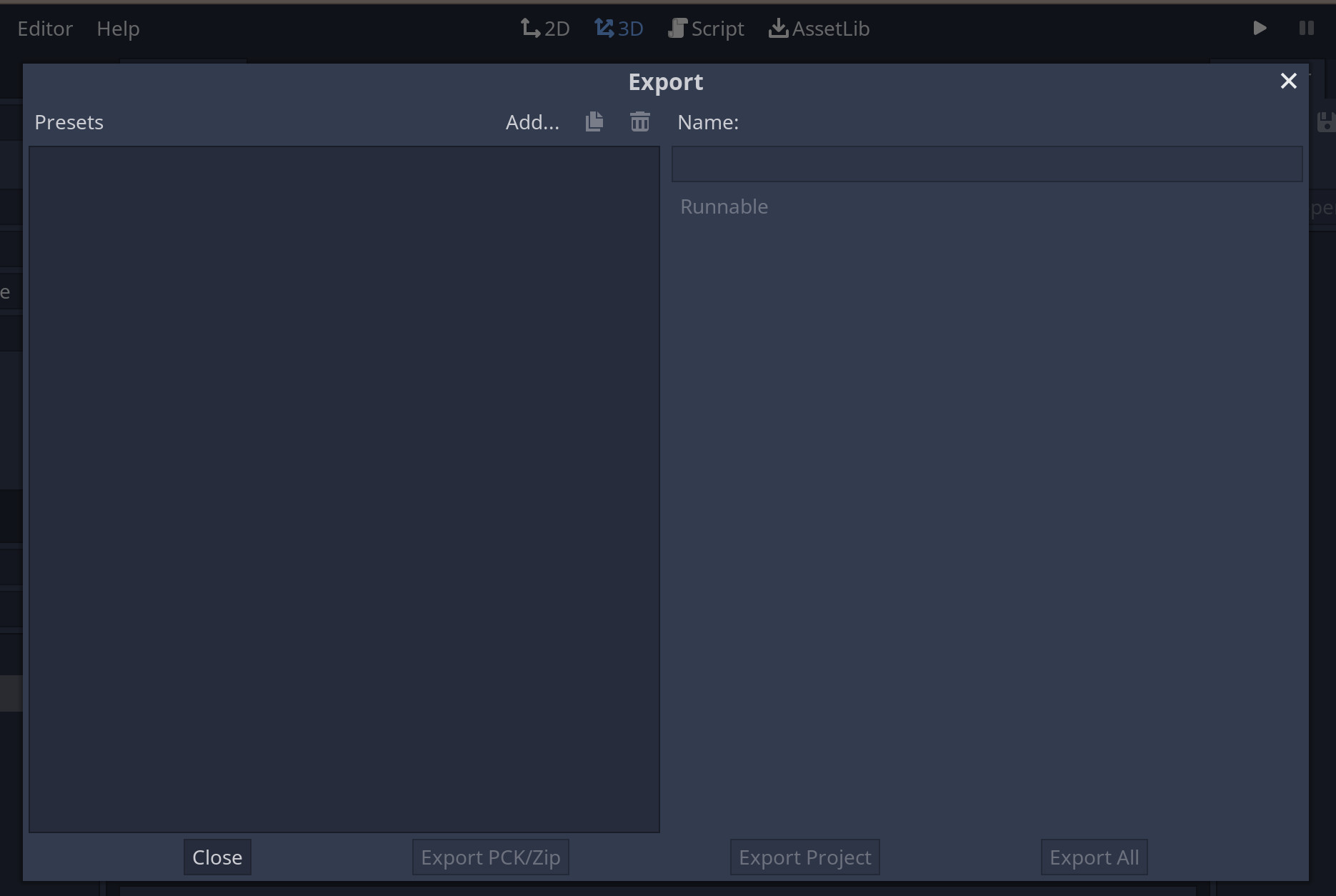Godot screenshot
