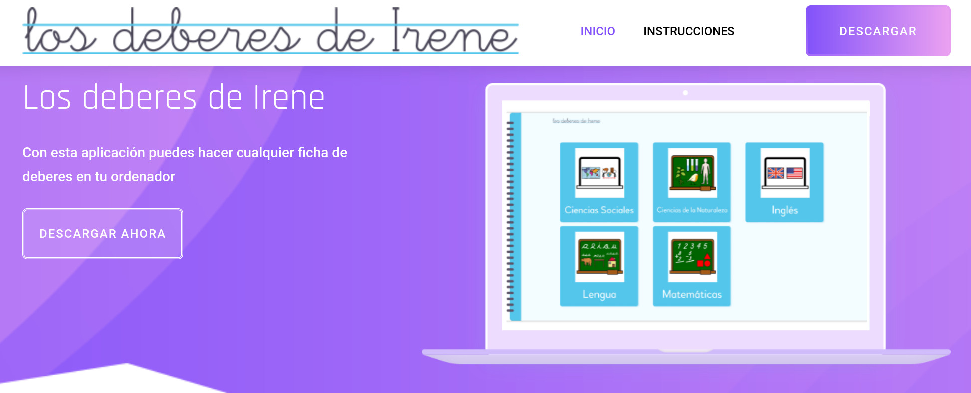 Captura de pantalla de El ABC de Irene