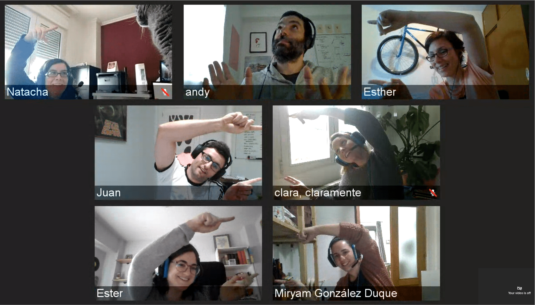 imagen de una reunión por videoconferencia